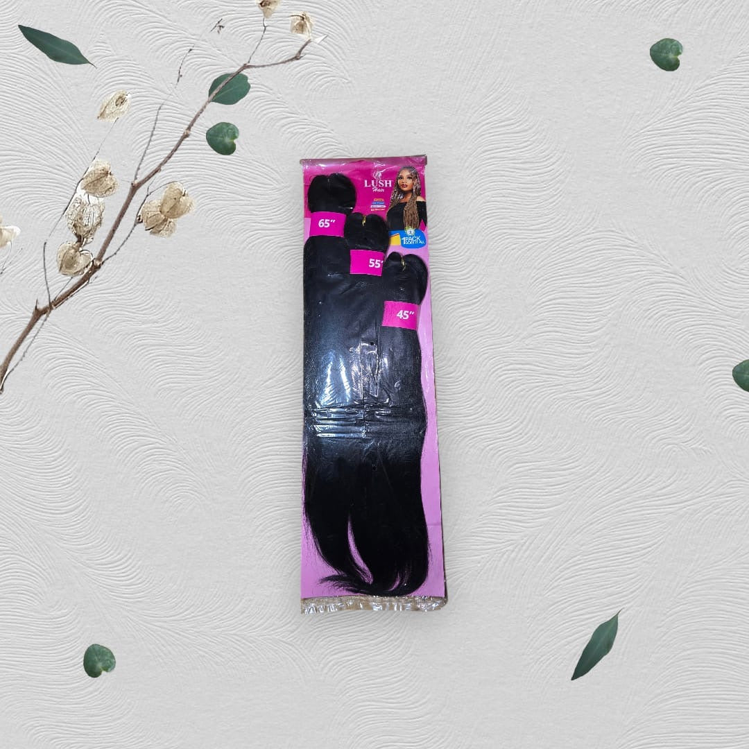 X-Pression Black & Purple Braiding Hair - Colours 1 & 1/Purple