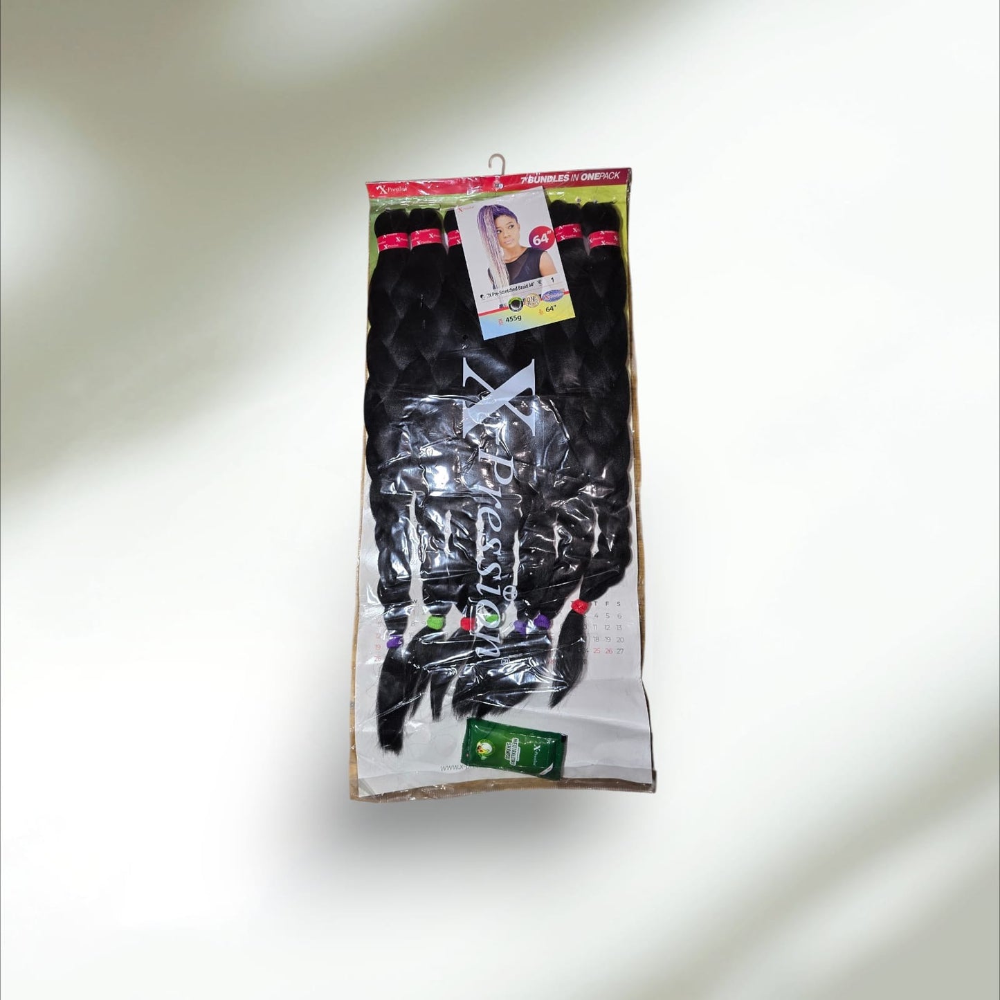 X-Pression Black & Purple Braiding Hair - Colours 1 & 1/Purple