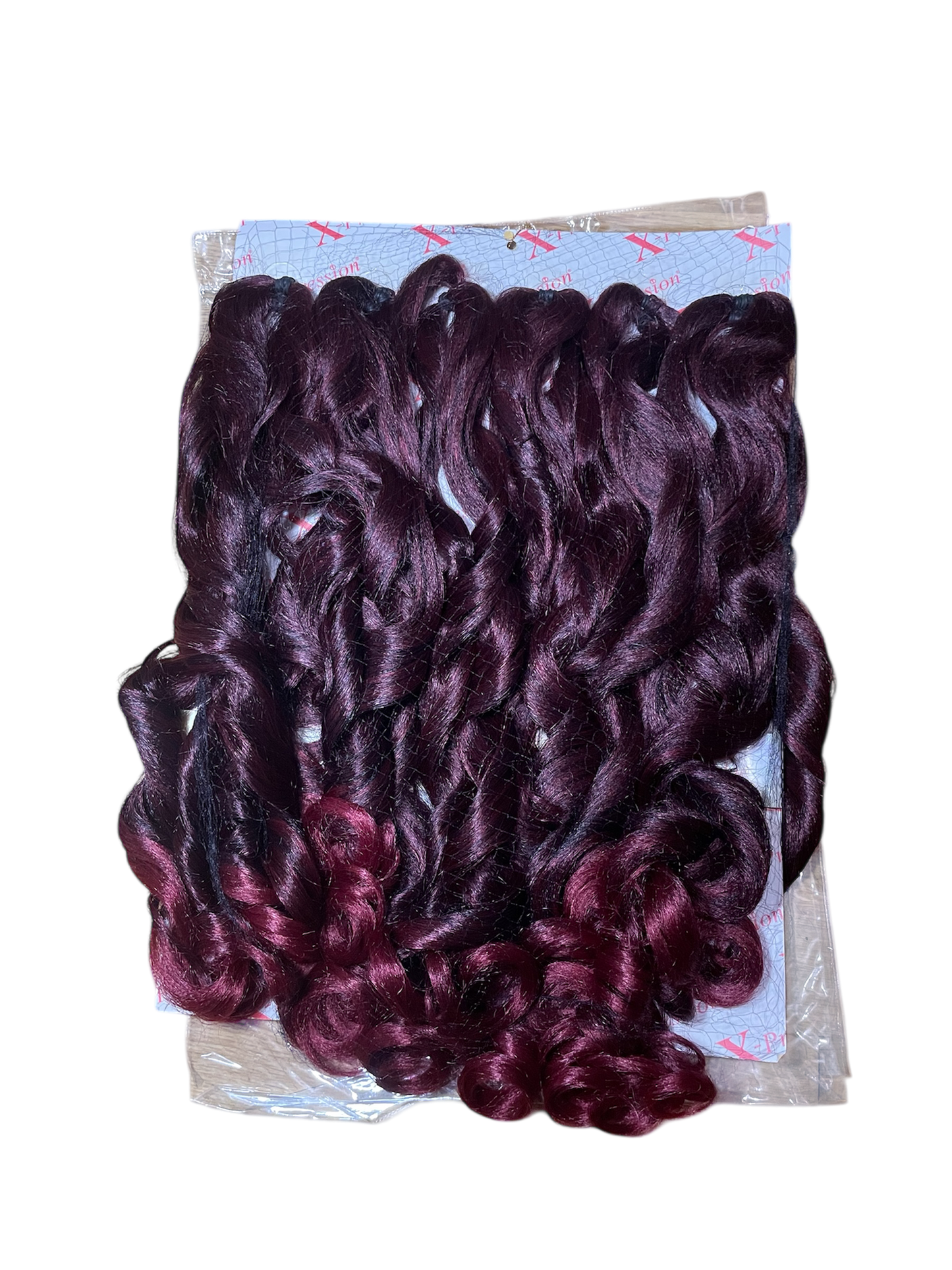 Curly Body X-pression braid extensions colours 613, 30, 1 and 1/39 at 54” Long