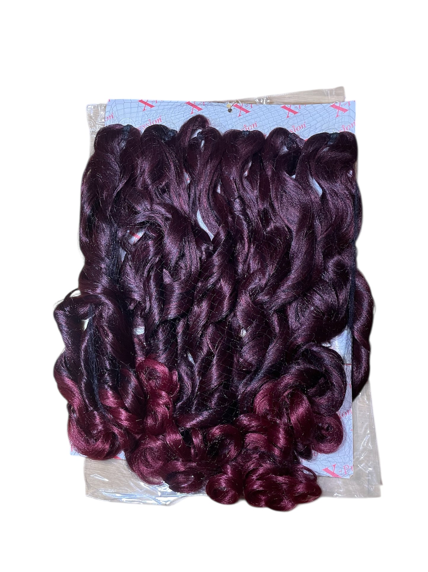 Curly Body X-pression braid extensions colours 613, 30, 1 and 1/39 at 54” Long